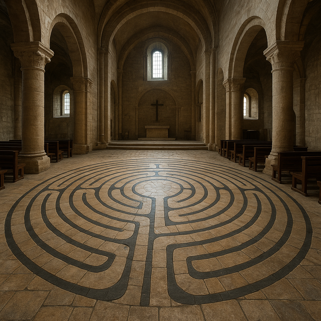 Kościoły z labiryntami w posadzce