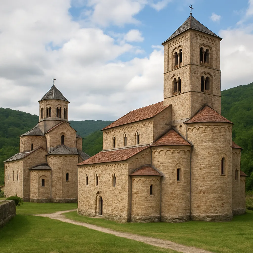 Kościoły zbudowane w stylu romańskim na Bałkanach
